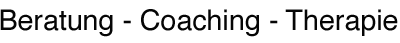 Schriftlogo Beratung, Coaching und Therapie Helga Schäfer